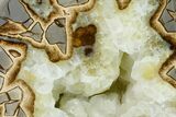 Wide, Crystal Filled Septarian Geode Bookends - Utah #151418-1